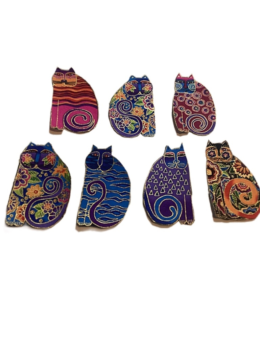 Laurel Burch Flowering Felines Appliques (9)